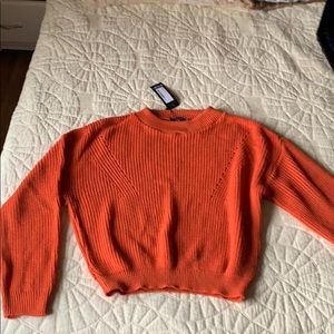 Burnt orange sweater